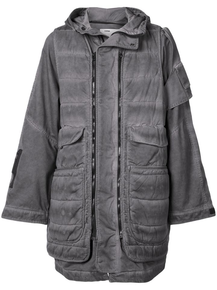 G-star Raw Research Strett Ts Parka Jacket - Grey
