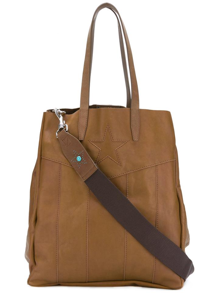 Diesel Star Tote Bag, Men's, Brown, Calf Leather