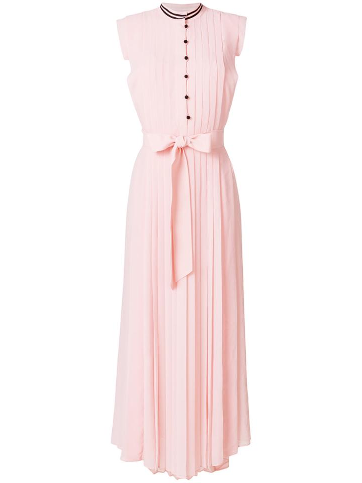 Philosophy Di Lorenzo Serafini Pleated Sleeveless Maxi Dress - Pink &