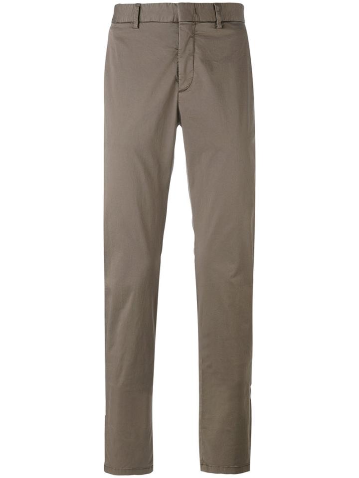 Z Zegna - Chino Trousers - Men - Cotton/spandex/elastane - 52, Nude/neutrals, Cotton/spandex/elastane