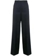 Jil Sander Wide Leg Tailored Trousers - Blue