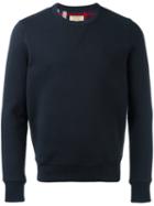 Burberry Embroidered Logo Sweatshirt, Adult Unisex, Size: Xs, Blue, Cotton/polyester