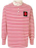 Kent & Curwen Striped Print Polo Shirt - Red