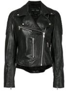 Proenza Schouler - Biker Jacket - Women - Lamb Skin/polyester/viscose - 4, Black, Lamb Skin/polyester/viscose