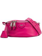 Moschino Logo Belt Bag - Pink & Purple