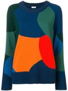 Akris Punto Colour Block Slouchy Sweater - Blue