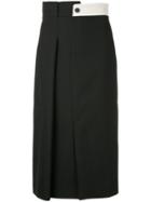 Alexander Mcqueen Pleat Detail Skirt - Black