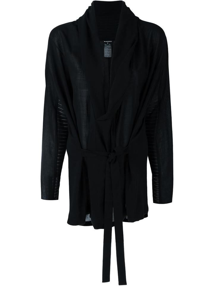 Ann Demeulemeester Shawl Collar Tie Blouse