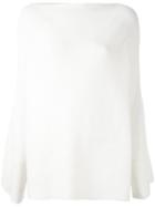 Calvin Klein Collection - Oversized Ribbed Sweater - Women - Cashmere - Xs, Nude/neutrals, Cashmere