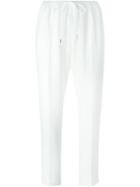 Alexander Wang Cropped Trousers, Women's, Size: 8, White, Triacetate/polyester/spandex/elastane