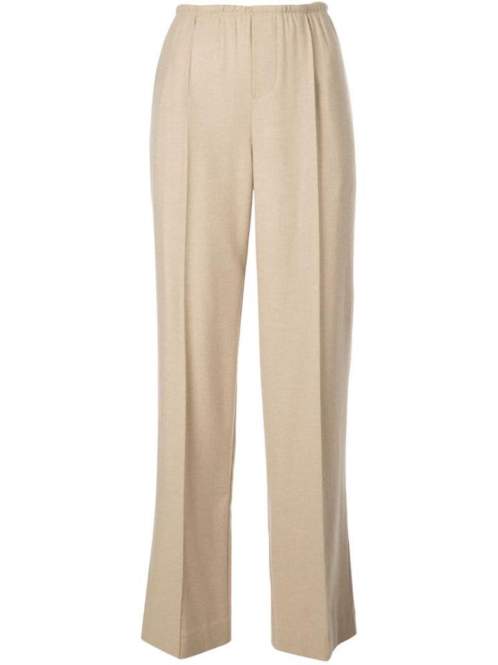 Vince High-waisted Wide Trousers - Neutrals
