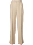 Vince High-waisted Wide Trousers - Neutrals