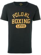 Polo Ralph Lauren Lettering Print T-shirt, Men's, Size: Large, Black, Cotton