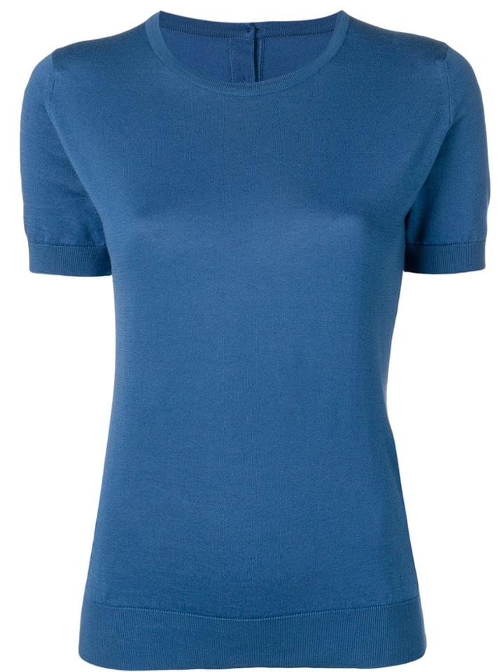 John Smedley Jersey T-shirt - Blue