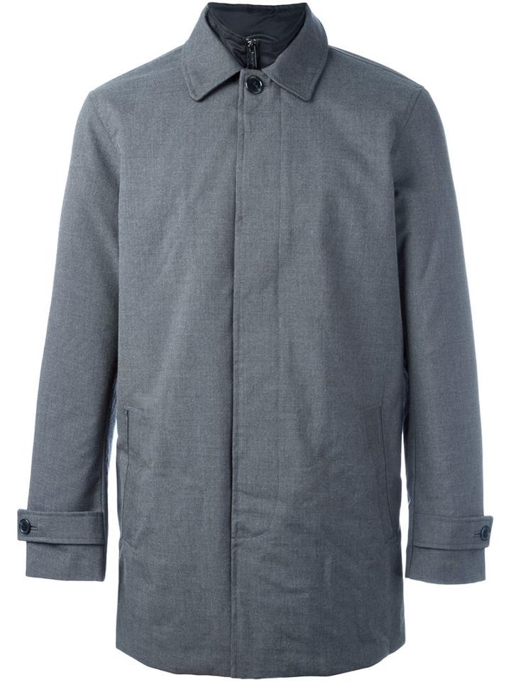Michael Michael Kors Internal Layer Coat, Men's, Size: Large, Grey, Polyester/viscose