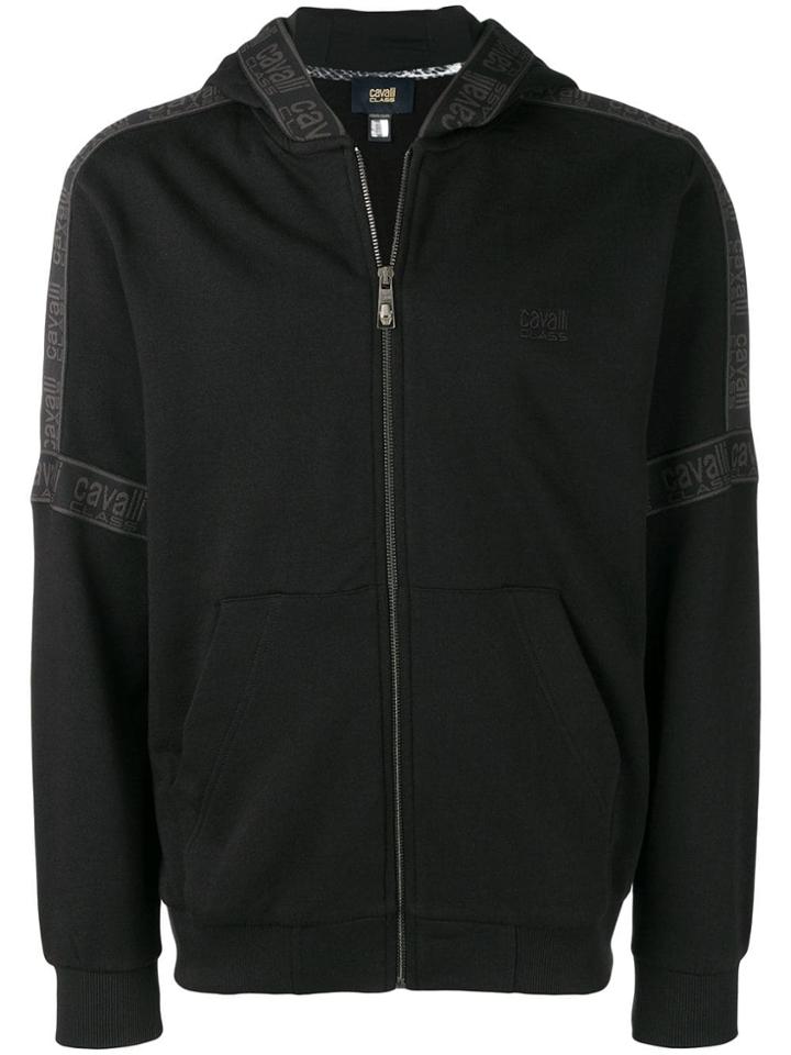 Cavalli Class Logo Print Hoodie - Black