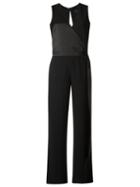 Giuliana Romanno Tie Fastening Jumpsuit, Women's, Size: 40, Black, Polyester