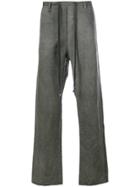 A Diciannoveventitre Straight Leg Trousers - Grey