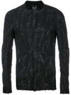 Fagassent - Collarless Jacket - Men - Cotton/linen/flax - L, Black, Cotton/linen/flax