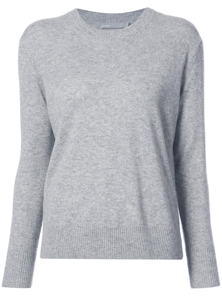 Vince Cashmere Side Tie Jumper - Grey