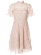 Valentino Sequinned Knit Dress - Pink & Purple