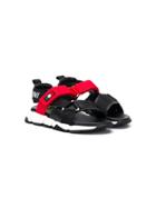 Bumper Teen Touch Strap Sandals - Black