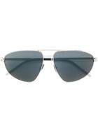 Saint Laurent Eyewear Classic 21 Sunglasses - Metallic
