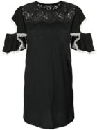 Twin-set Ruffled Sleeves Dress - Black