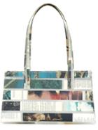 Luisa Cevese Riedizioni Magazine Collage Tote, Women's, White, Rubber