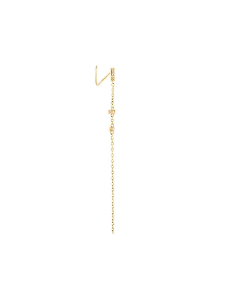 Maria Black 'dusk' Twirl Diamond Earring - Metallic