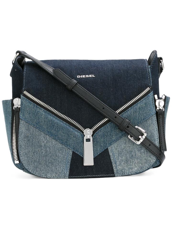 Diesel - Denim Bag - Women - Cotton/leather/copper - One Size, Blue, Cotton/leather/copper