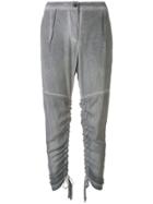 Lost & Found Ria Dunn Deconstructed Cropped Trousers - Grey