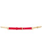 Escada Chain Embellished Belt - Red