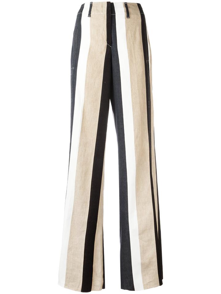 Dondup Seventy Pants, Women's, Size: 40, Nude/neutrals, Cotton/linen/flax