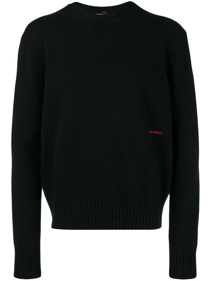 Calvin Klein 205w39nyc Round Neck Jumper - Black