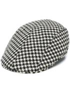 Altea Textured Gingham Patterned Hat - Black