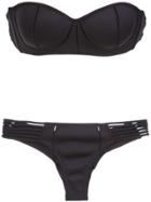 Amir Slama Strapless Bikini Set - Black