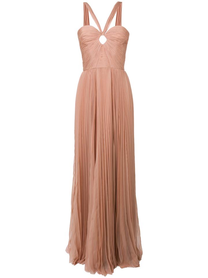 Dsquared2 Fitted Bustier Flared Gown - Nude & Neutrals
