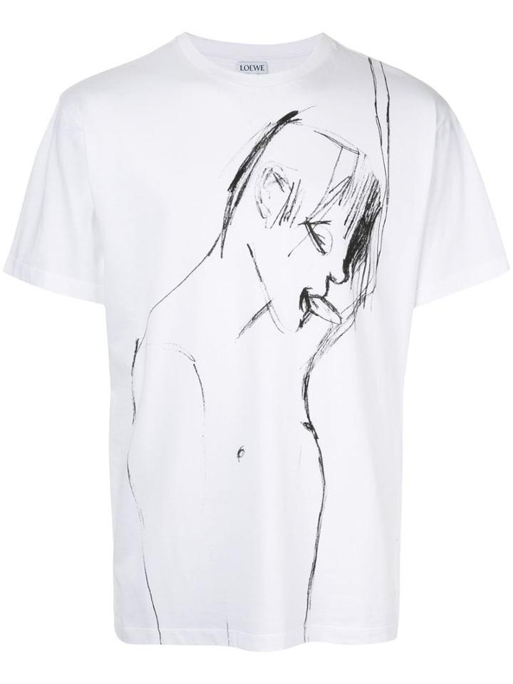 Loewe Abstract Man Print T-shirt - White