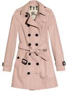 Burberry Mid-length Trench Coat - Pink & Purple