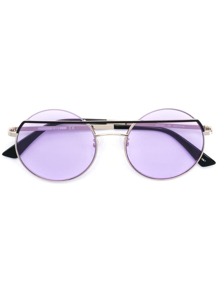 Mcq By Alexander Mcqueen Eyewear Round Sunglasses - Metallic