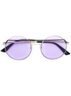 Mcq By Alexander Mcqueen Eyewear Round Sunglasses - Metallic