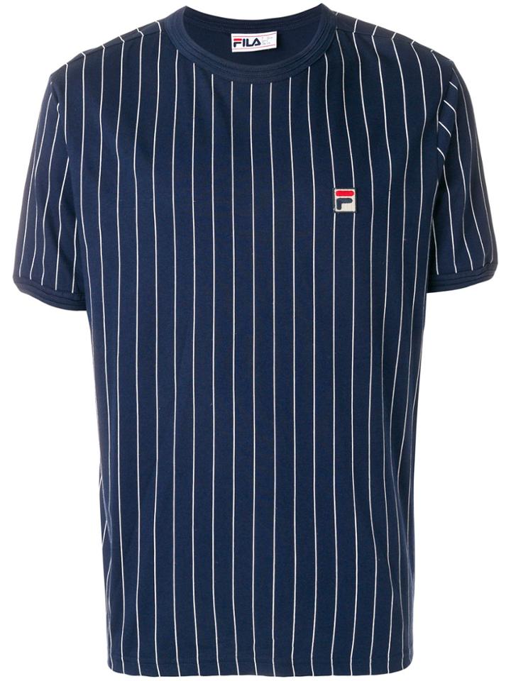 Fila Striped Logo T-shirt - Blue