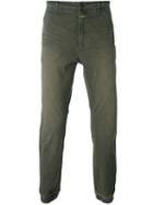Closed Chino Pants, Men's, Size: 31, Green, Cotton/elastodiene