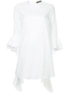 Ellery Kilkenny Frill Sleeve Dress - White