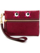 Anya Hindmarch Circulus Eyes Wristlet Pouch - Red