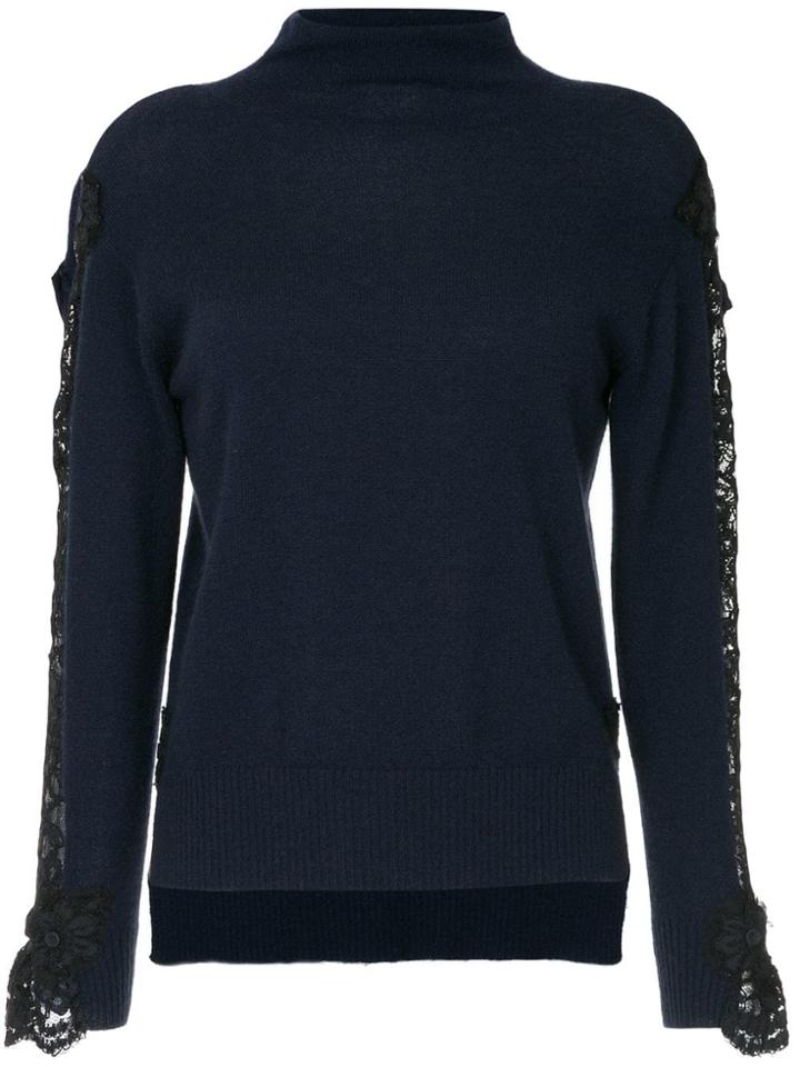 Onefifteen Lace Detail Top - Blue