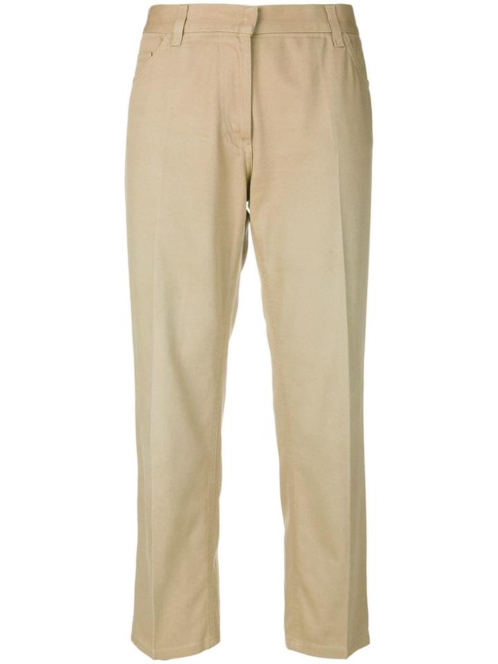 Dolce & Gabbana Pre-owned Cropped Trousers - Neutrals
