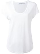 Alexander Wang Scoop Neck T-shirt, Women's, Size: Large, White, Viscose
