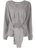 Alexander Wang Tied Sleeves Jumper - Grey